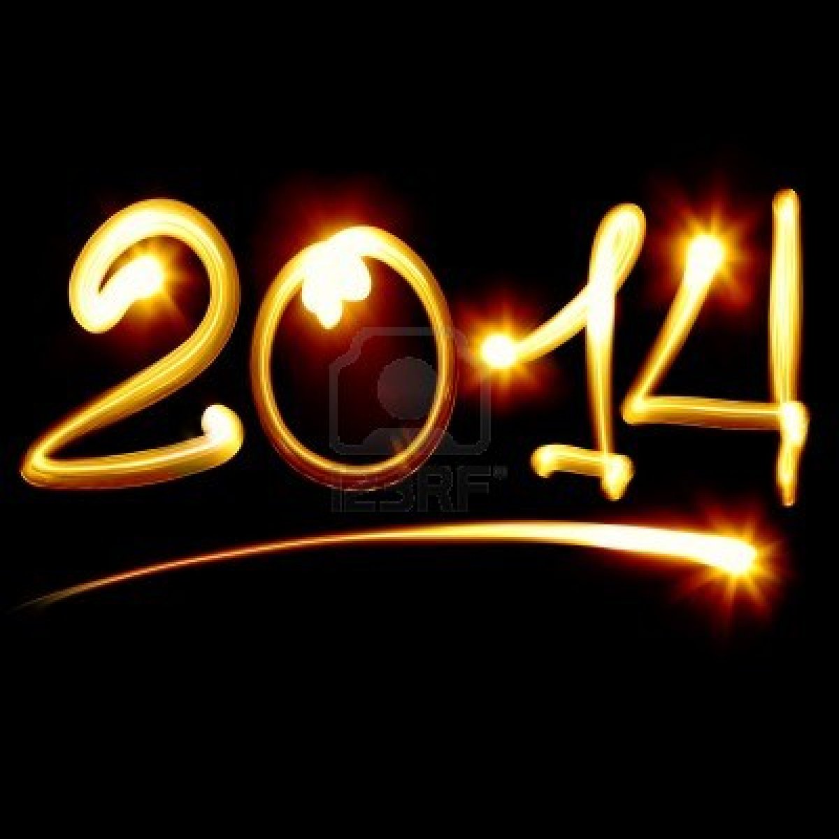 15732588 happy new year 2014 message over black background